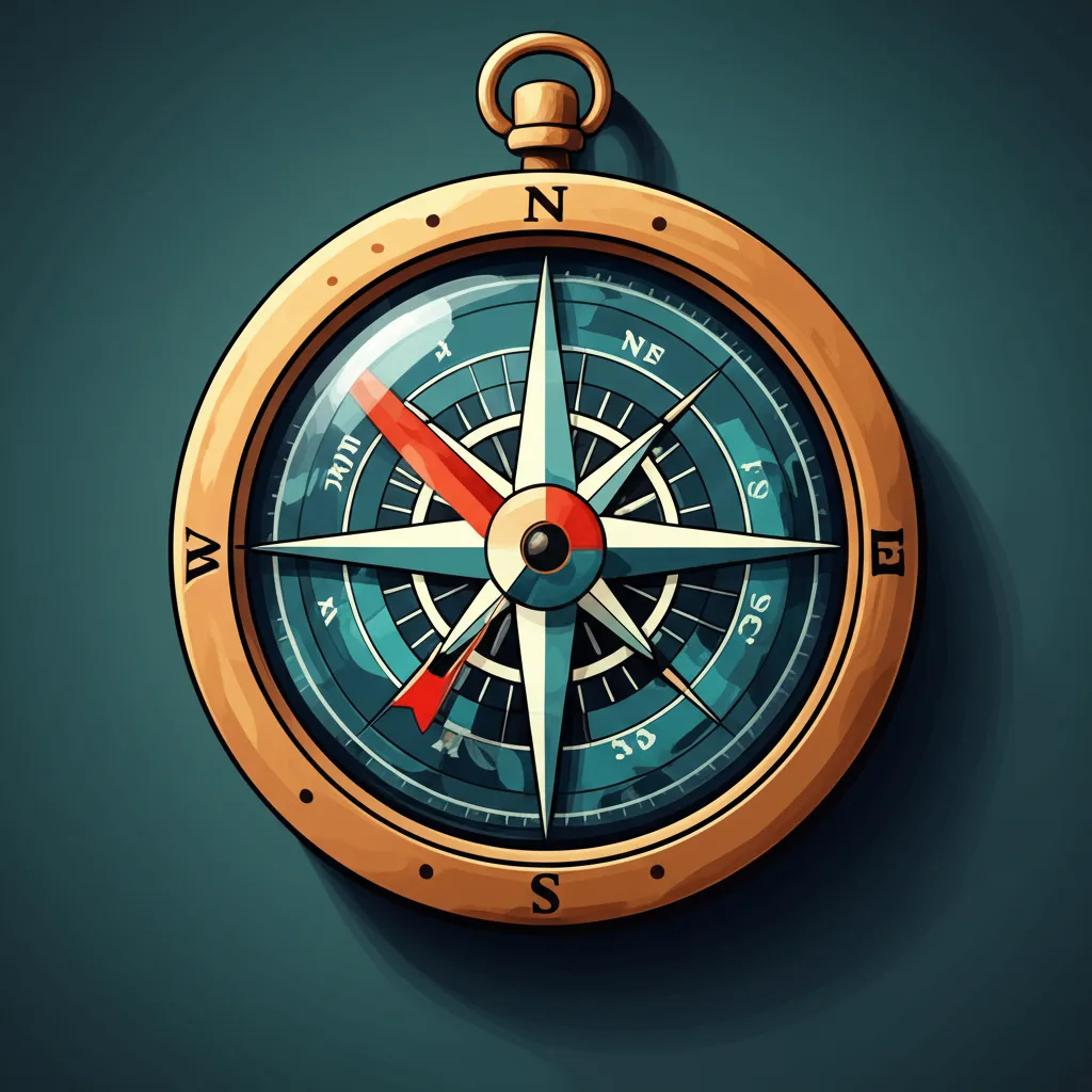 Merkezinde 'Misyon' yazan, ibreleri eğitim, sağlık, çevre gibi sosyal yardım faaliyetlerini simgeleyen pusula illüstrasyonu. Pusulanın ibreleri farklı sosyal sorumluluk alanlarını işaret ediyor.