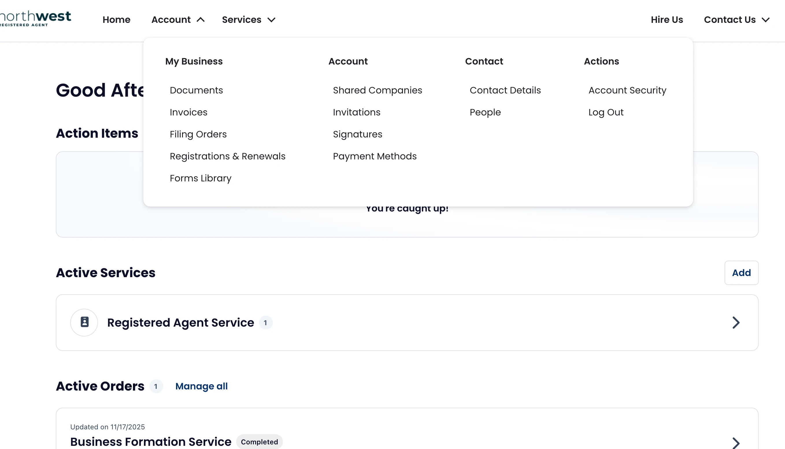 Sipariş sonrası sağlanan şirket yönetim dashboard paneli