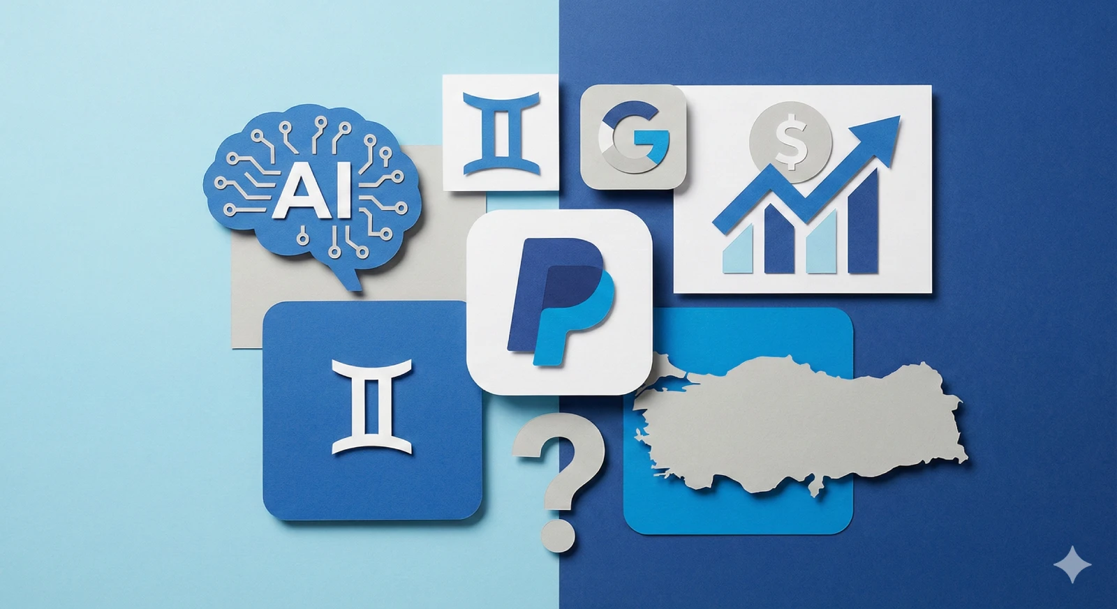 PayPal Türkiye'de Yasak mı? Güncel Durum ve Çözüm Yolları Paypal logosu, türkiye haritası ve yasaklı paypal çözüm yollarını anlatan bir görsel