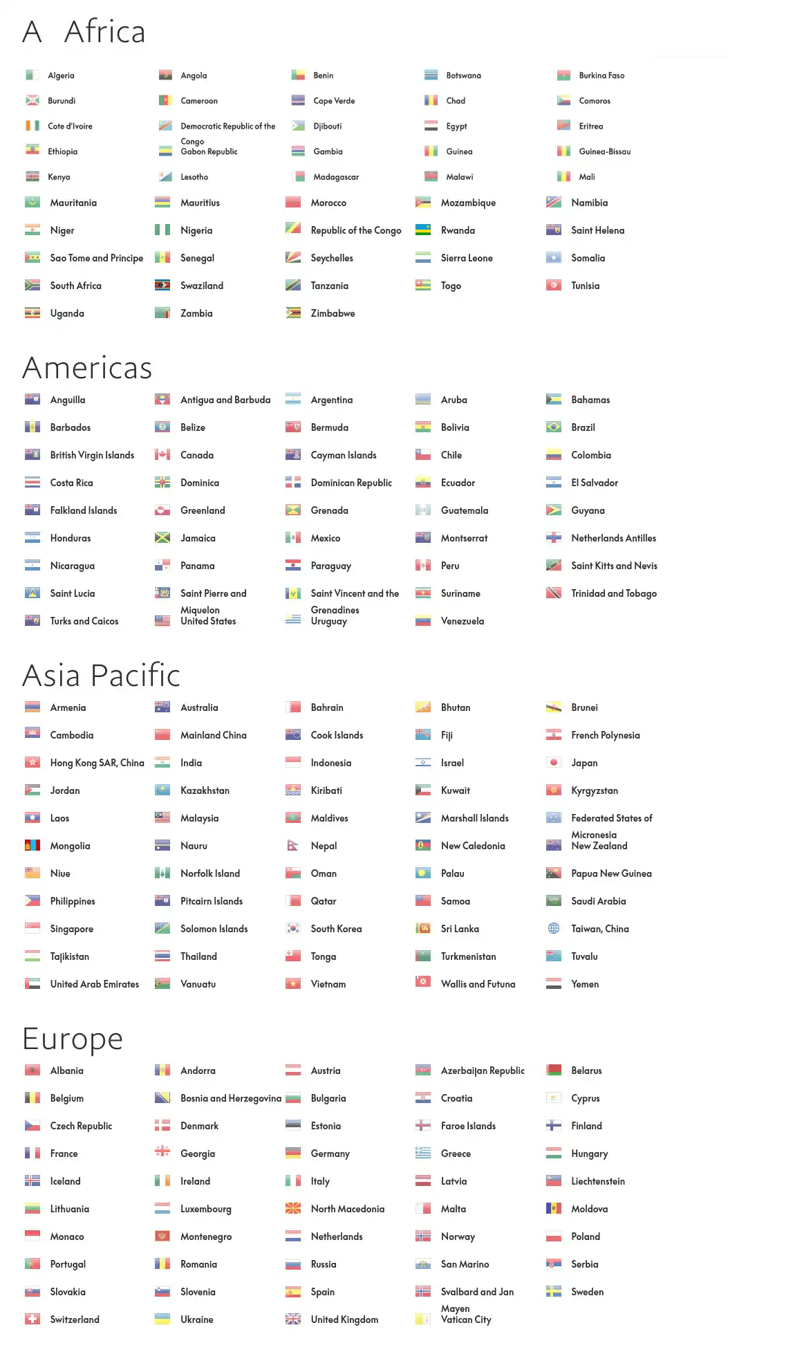 Paypal desteklenen ülkeler listesi. 200 ülke bayrağı