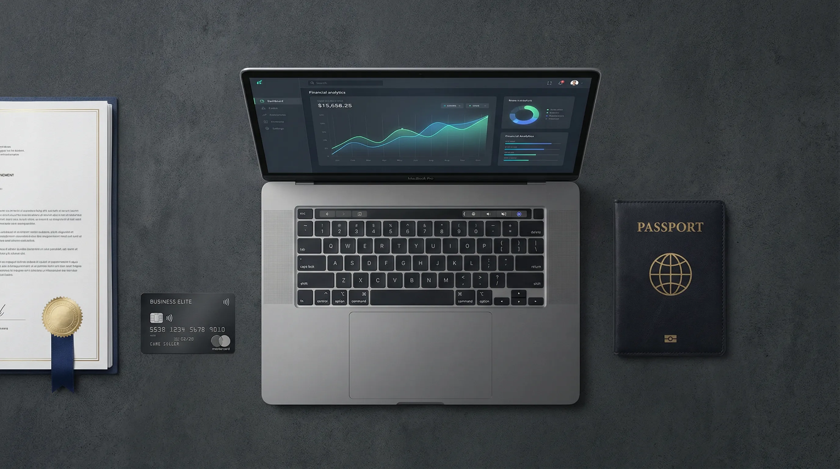 Bir LLC kurmanın finansal büyüme, yasal koruma ve uluslararası ödeme kolaylığı gibi somut avantajlarını gösteren düzenli bir çalışma alanı.