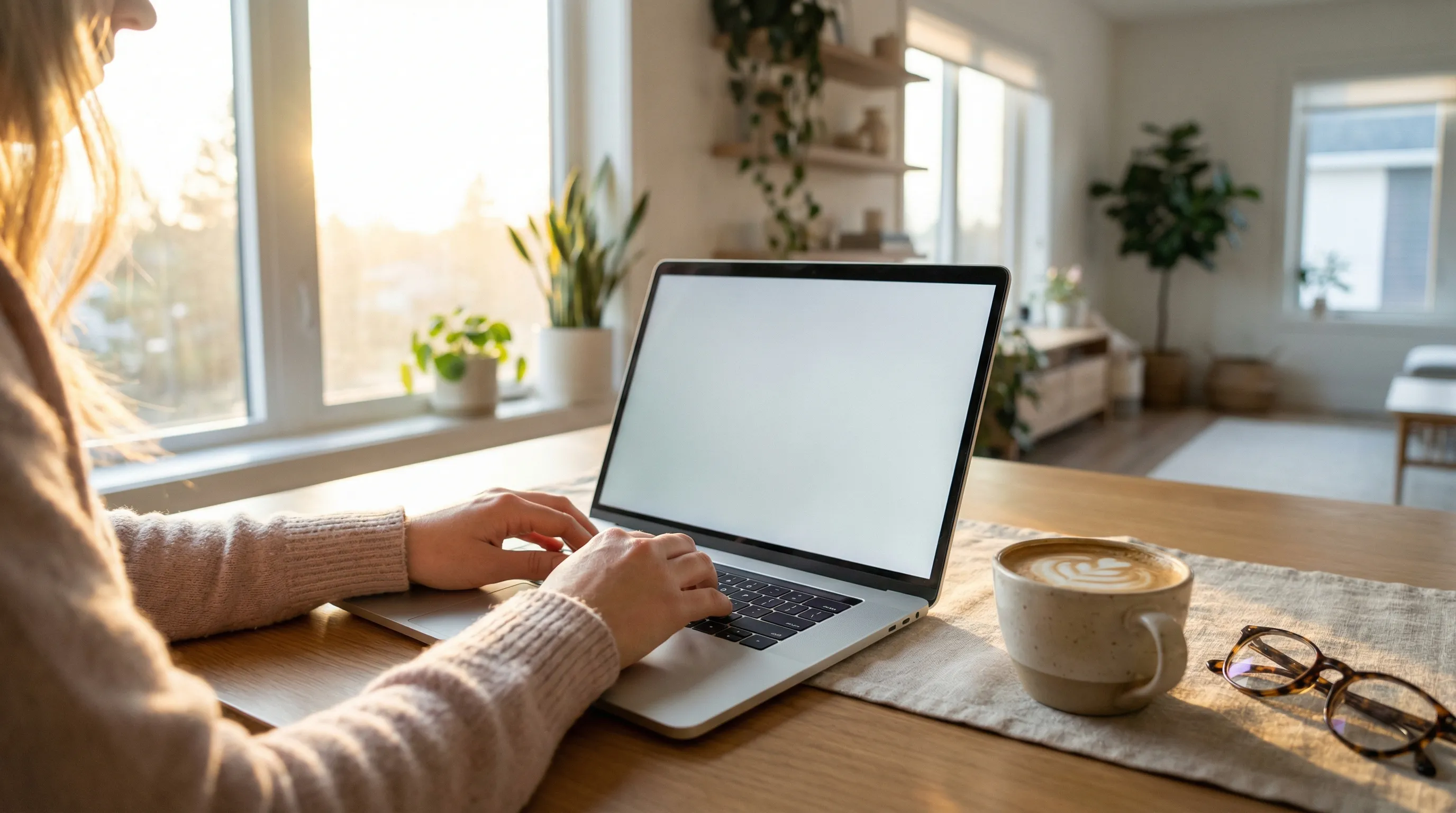 Dijital göçebe yaşam tarzını ve uzaktan ABD şirketi yönetmenin özgürlüğünü temsil eden modern çalışma alanı.