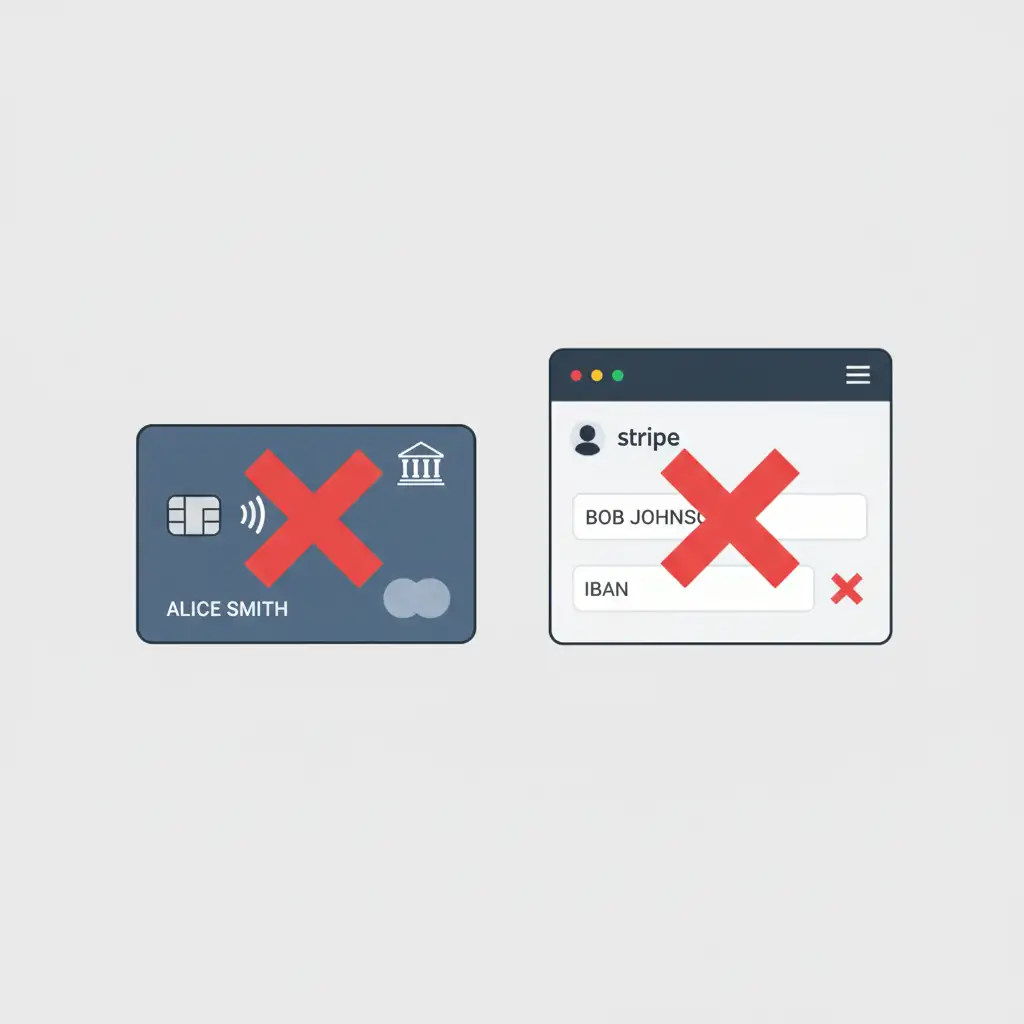 Stripe  Banka Hesabı Tutarsızlıklarını anlatan Görsel